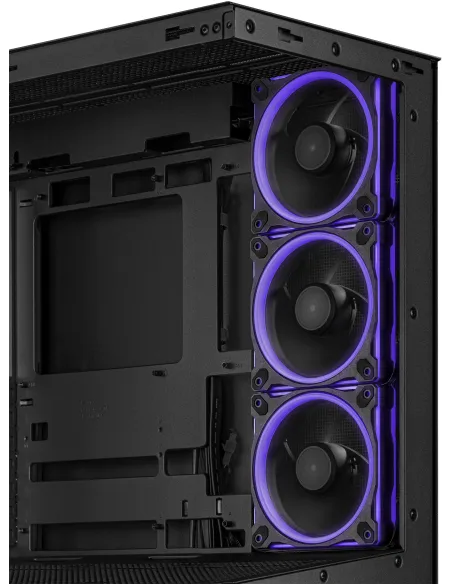 Asus A31 Plus TG ARGB BLACK Mid Tower ATX Doble Cristal Templado USB-C Negra