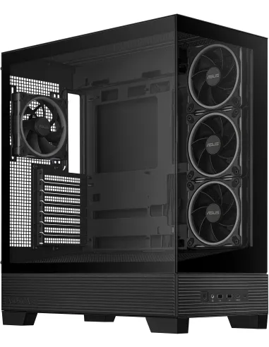 Asus A31 Plus TG ARGB BLACK Mid Tower ATX Doble Cristal Templado USB-C Negra