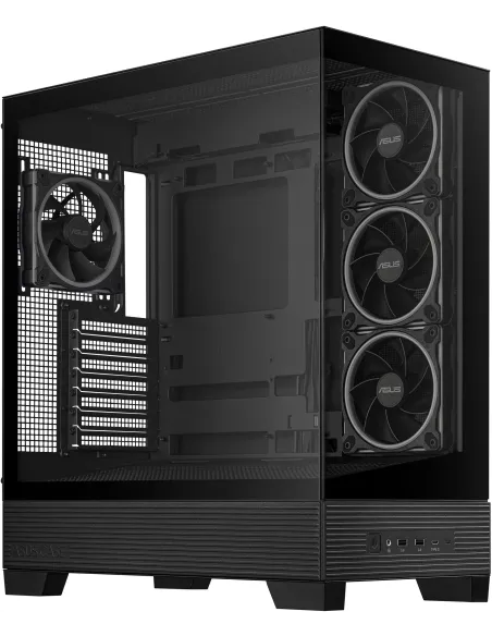 Asus A31 Plus TG ARGB BLACK Mid Tower ATX Doble Cristal Templado USB-C Negra