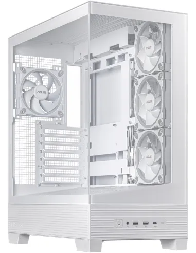 Asus A31 Plus TG ARGB WHITE Mid Tower ATX Doble Cristal Templado USB-C Blanca