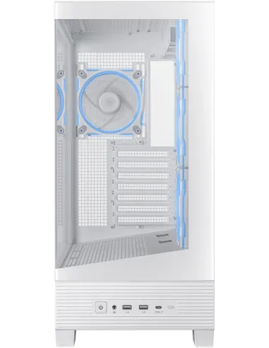 Asus A31 Plus TG ARGB WHITE Mid Tower ATX Doble Cristal Templado USB-C Blanca