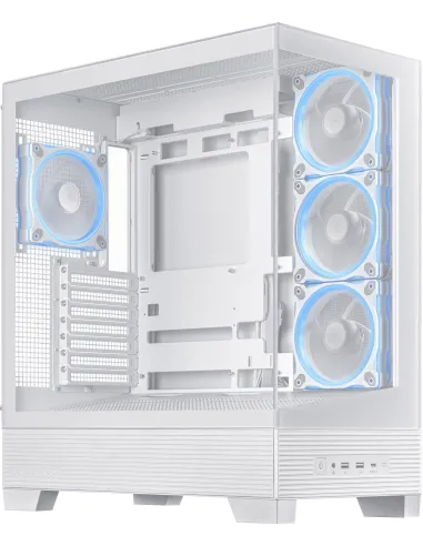 Asus A31 Plus TG ARGB WHITE Mid Tower ATX Doble Cristal Templado USB-C Blanca