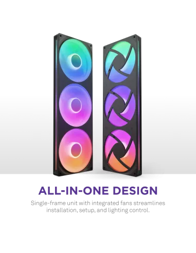 NZXT F420RGB RF-U42HF-B1 Ventiladores Suplementarios 420mm Negra