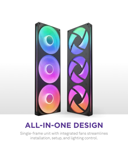 NZXT F420RGB RF-U42HF-B1 Ventiladores Suplementarios 420mm Negra