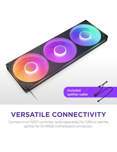 NZXT F420RGB RF-U42HF-B1 Ventiladores Suplementarios 420mm Negra