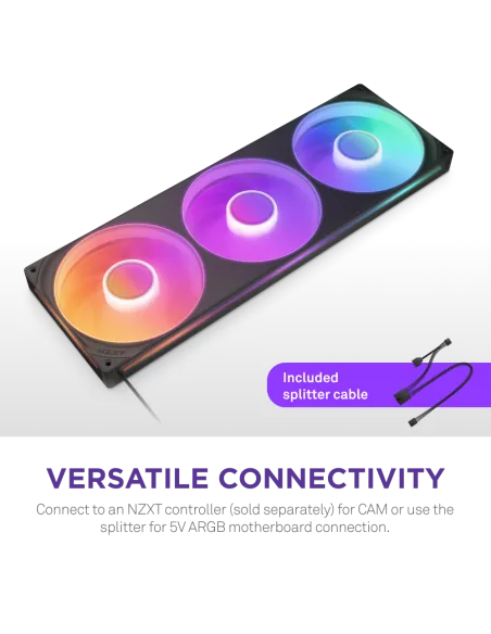 NZXT F420RGB RF-U42HF-B1 Ventiladores Suplementarios 420mm Negra
