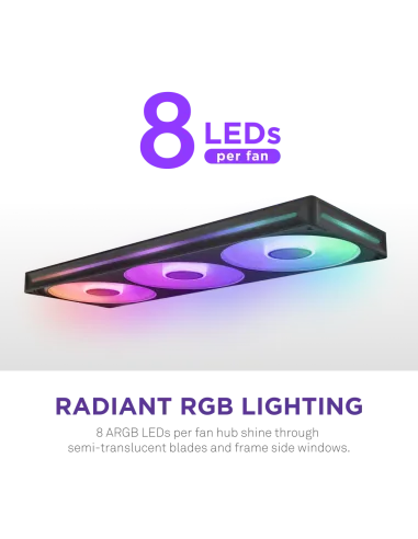 NZXT F420RGB RF-U42HF-B1 Ventiladores Suplementarios 420mm Negra