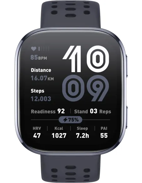 Amazfit Bip 6 Black Reloj Smartwatch 1.97" 2000 nits Mapas Offline 140 Deportes Negro