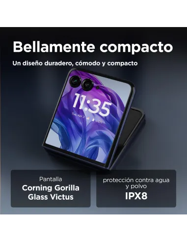 Motorola Razr 50 Ultra 12GB/512GB IA Plegable 45W Azul Marino