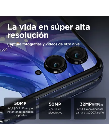 Motorola Razr 50 Ultra 12GB/512GB IA Plegable 45W Azul Marino