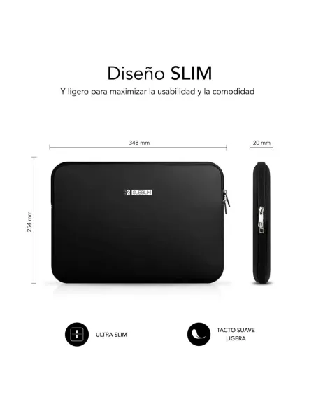 Subblim SUBLS-SKIN115 Funda para Portátil 15.6" Negro