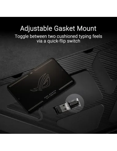 Asus ROG Azoth Extreme 90MP03MA-BKUA01 Teclado Gaming Mecánico Inalámbrico RGB Switch ROG NX Negro Teclado Inglés