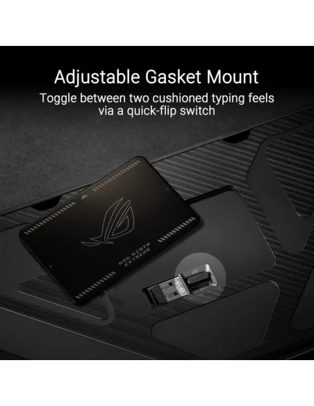 Asus ROG Azoth Extreme 90MP03MA-BKUA01 Teclado Gaming Mecánico Inalámbrico RGB Switch ROG NX Negro Teclado Inglés