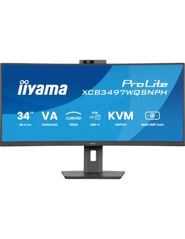 Iiyama ProLite XCB3497WQSNPH-B1 LED VA UWQHD 120Hz con Webcam