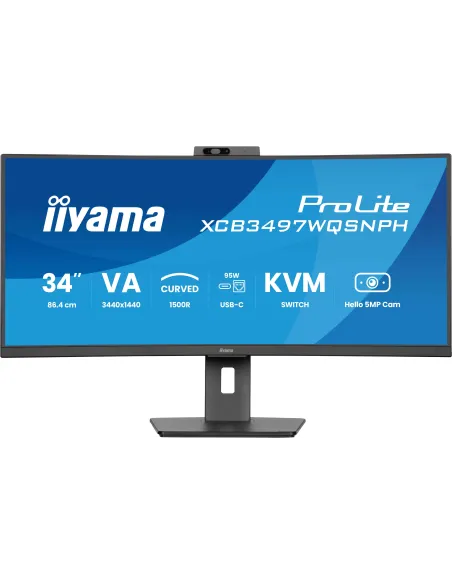 Iiyama ProLite XCB3497WQSNPH-B1 LED VA UWQHD 120Hz con Webcam