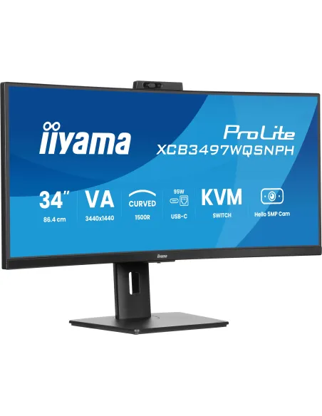 Iiyama ProLite XCB3497WQSNPH-B1 LED VA UWQHD 120Hz con Webcam