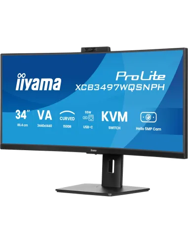 Iiyama ProLite XCB3497WQSNPH-B1 LED VA UWQHD 120Hz con Webcam