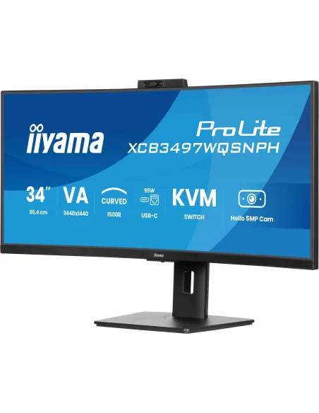 Iiyama ProLite XCB3497WQSNPH-B1 LED VA UWQHD 120Hz con Webcam