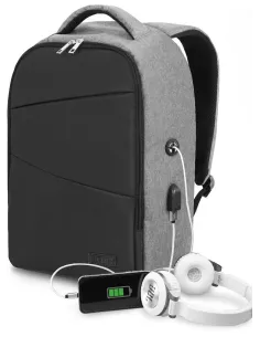 Subblim SUBBP-3SA1100 Mochila para Portátiles hasta 16" Negra y Gris-1355171