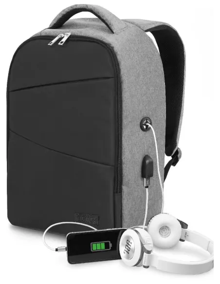 Subblim SUBBP-3SA1100 Mochila para Portátiles hasta 16" Negra y Gris