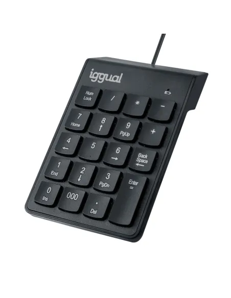 Iggual IGG319956 Teclado Numérico USB Negro