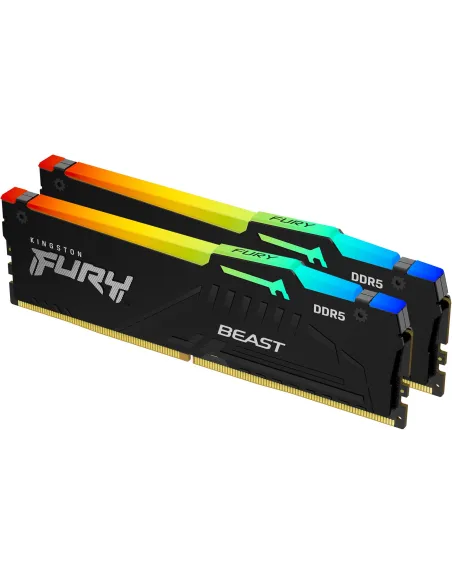 Kingston Fury Beast KF556C40BB2AK2-64 DDR5 5600MHz 64GB (2x32GB) CL40 RGB Negras