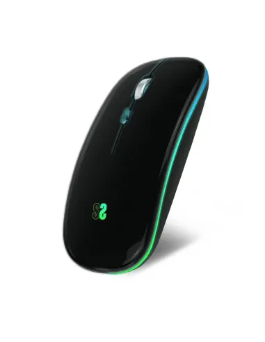 Subblim SUBMO-LDFLAT1 Ratón Inalámbrico RGB Negro