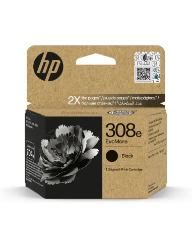 HP EvoMore 308e 7FP22UE Cartucho de Tinta Original Negra