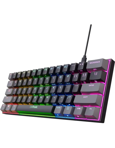 Trust GXT 867 Acira 24885 Teclado Mecánico Gaming Mini Gris