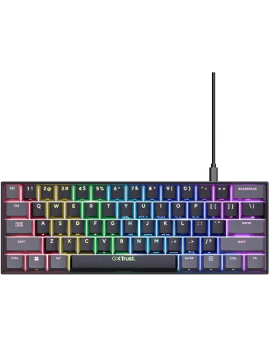 Trust GXT 867 Acira 24885 Teclado Mecánico Gaming Mini Gris