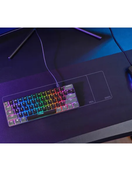 Trust GXT 867 Acira 24885 Teclado Mecánico Gaming Mini Gris