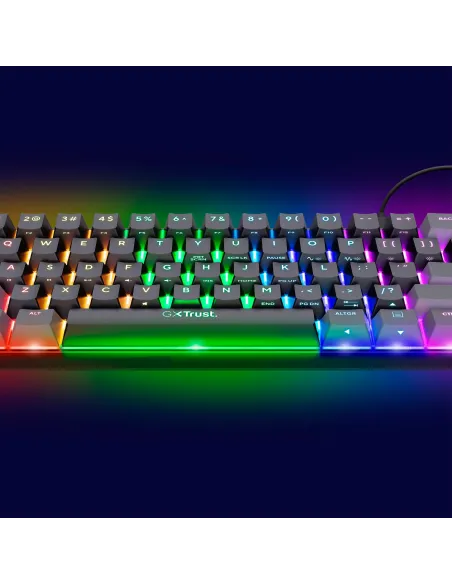 Trust GXT 867 Acira 24885 Teclado Mecánico Gaming Mini Gris