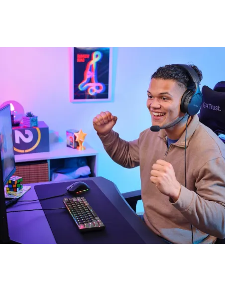 Trust GXT 867 Acira 24885 Teclado Mecánico Gaming Mini Gris