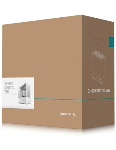 Deepcool CH690 R-CH690-WHNNA0D-G-1 Cristal Templado USB 3.2 Blanca