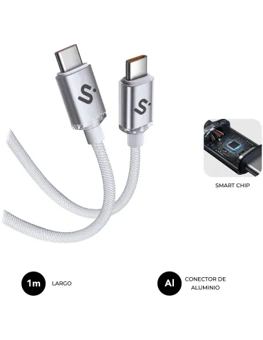 Subblim Optimus SUBCAB-C06010 Cable USB-C Blanco