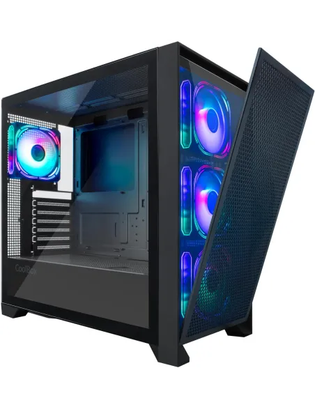 CoolBox GE2000 DualView Caja RGB en Formato ATX Negra