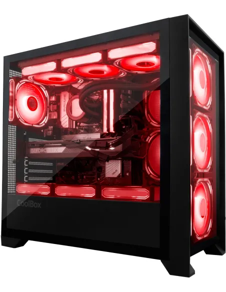 CoolBox GE2000 DualView Torre RGB en Formato ATX Negra