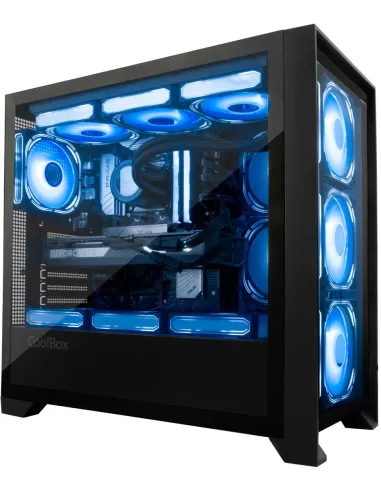 CoolBox GE2000 DualView Torre RGB en Formato ATX Negra