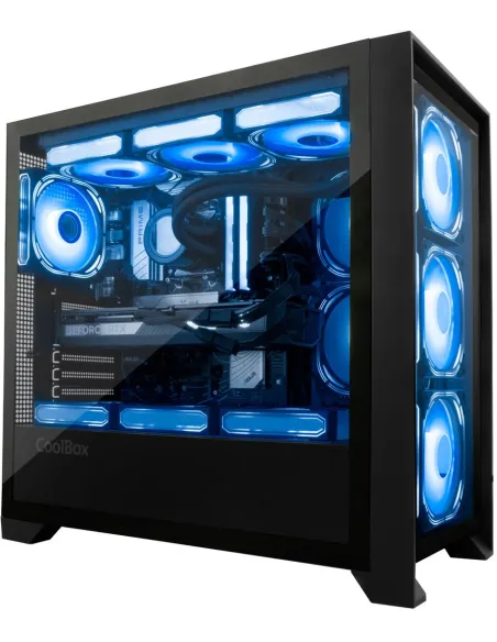 CoolBox GE2000 DualView Torre RGB en Formato ATX Negra