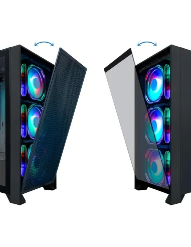 CoolBox GE2000 DualView Caja RGB en Formato ATX Negra