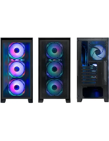 CoolBox GE2000 DualView Caja RGB en Formato ATX Negra