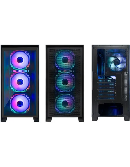 CoolBox GE2000 DualView Caja RGB en Formato ATX Negra