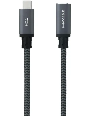 Nanocable 10.01.4501-COMB USB-C 3.2 2x2 100W 4K/60Hz Macho/Hembra 1M Negro