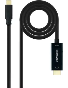 Nanocable 10.15.5135 Cable Conversor USB-C a HDMI 1.4 4K@30Hz 5M Negro-APTAPC1201