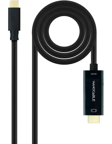 Nanocable 10.15.5135 Cable Conversor USB-C a HDMI 1.4 4K@30Hz 5M Negro