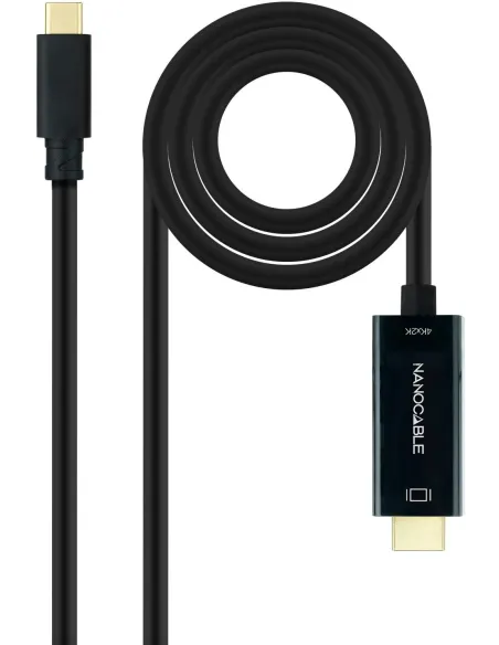 Nanocable 10.15.5135 Cable Conversor USB-C a HDMI 1.4 4K@30Hz 5M Negro