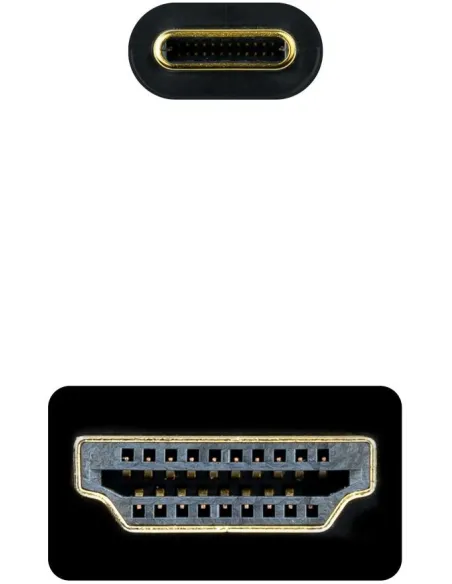 Nanocable 10.15.5135 Cable Conversor USB-C a HDMI 1.4 4K@30Hz 5M Negro