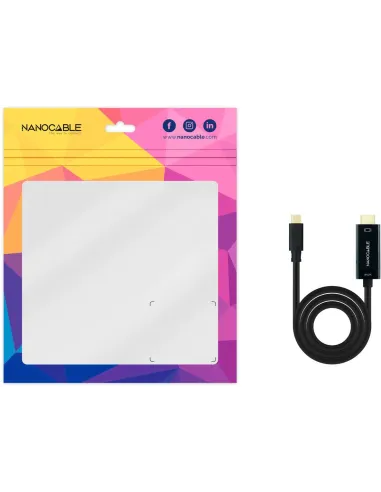 Nanocable 10.15.5135 Cable Conversor USB-C a HDMI 1.4 4K@30Hz 5M Negro