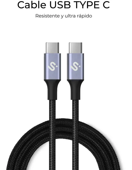 SUBBLIM PLUS SUBCAB-C10010 Cable 1m Blanco