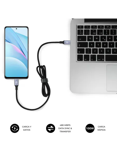 SUBBLIM PLUS SUBCAB-C10010 Cable 1m Blanco